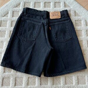 Vintage 90’s Dark Wash Levi’s 950 Relaxed Shorts Size 9 Classic Orange Tab